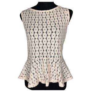 B Jewel Lace Peplum Small/Medium Top‎
